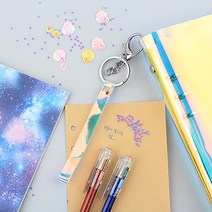 6공다이어리 홀로그램 키링 키홀더