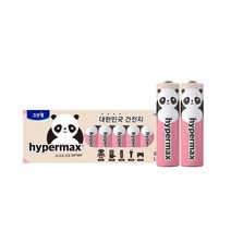 크린랩 하이퍼맥스 캐릭터 알카라인건전지 AA 30알/AAA 30알, 판다 AA 30알