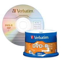 버바팀 DVD-R 공디스크 16X 4.7GB 50p + 케이크통