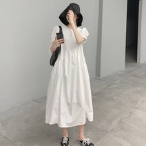 코마드 루즈핏 퍼프 빅사이즈 원피스 WOP093M