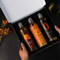 티바인 제로슈가 선물세트 답례품 자연스러운 맛의 설탕대체제 시럽 520g 3개입, 허니+메이플+쿠킹 각1개