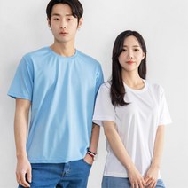 커플 부부 심플 레귤러핏 반팔라운드티 단체티셔츠 대리점 단체행사