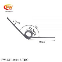 용수철 스프링 FIE 스테인레스 스틸 비틀림 커스텀 2.0mm206358, Stainless, 10pcs, 1개