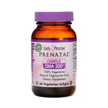 블루보넷 Bluebonnet Prenatal 프레나탈 DHA 200mg 60베지캡슐 도코사헥사노엔산 조류기름 솔비톨 소르비톨 토코페롤 팔미트산 아스코빌 팔미테이트