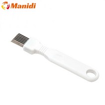 Manidi야채 분쇄기 스테인레스 스틸 대파 절단기 대파 절단기 야채 절단기 슬라이서 1 개, 1pcs, 프랑스