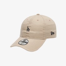 [AK PLAZA] [뉴에라][공용]언스트럭쳐 MLB 워시드 미니 로고 LA 다저스 볼캡 베이지 (12836206)