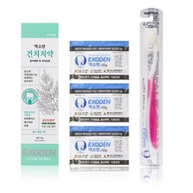 엑소덴 충치케어SET+KF94마스크 1매 건치 치약 충치예방 및 치아강화 천연성분, 충치케어SET