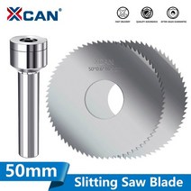 견고한 XCAN-금속 절삭 공구용 50mm 슬로팅 톱 블레이드 HSS 스틸 호환 CNC 가공, 12 50x1.0x16x72T