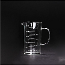 카페클럽 글라스 계량 서버 500ml, 혼합색상, 5개