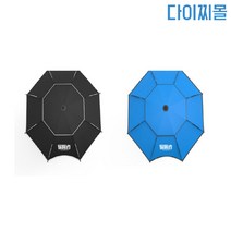 다이찌몰 블랙코팅 52인치 파라솔 360 각도조절 초경량 파라솔 완벽한 고정장치 원터치 전용가방 폴대포함, 블루, 블루