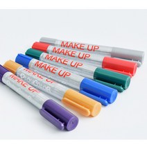PlayColor Make up 페이스페인팅 펜타입 메탈 낱색, 메탈 레드