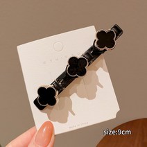 2+2 포인트 소녀룩 옆머리 앞머리고정 클립 헤어 벼머리 피스 집게헤어핀 4개세트