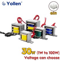 EI 30W 와이어 케이블 연결 전원 변압기 30va 전압 사용자 정의 220V/380V ~ 6V/9V/12V/15V/18V/24V/110V 이중 출력 3, 110V Dual Out 3 Wire, AC15V