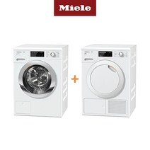 [Miele 본사] 밀레 의류건조기 TCG620+드럼세탁기 WCI320, 단품, 화이트