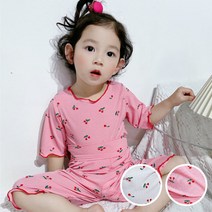 몽실이 체리 배앓이방지 여름 실내복 세트