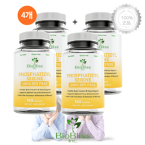 [3+1] 바이오블리스 포스파티딜세린 400mg 180캡슐 효능 포스타딜세린 부모님 건강, 1개, 기본