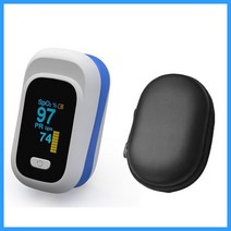 자전거 심박계 JYouCare 휴대용 디지털 손가락 산소 농도계 OLED 맥박 pulsioximetro SPO2 PR PI 건강 알람 끝 oximetro de dedo 102934, YK80C 블루 케이스