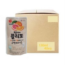 이츠웰 플리또 오렌지자몽 130mlx40팩(1Box)