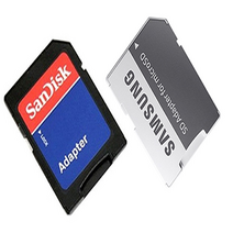 샌디스크 삼성전자 마이크로 SD카드 변환어댑터 micro SD to SD 카드리더기