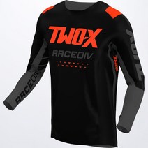 Two-x Podium Jersey MTB ATV Bike Riding Summer Long Sve Motorcycle Mens 티셔츠 모터크로스 남성용, 01 Orange-Black