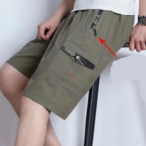 자칠 반바지 남 여름 5부 바지 중년 순면 비치 팬츠 여름 팬츠