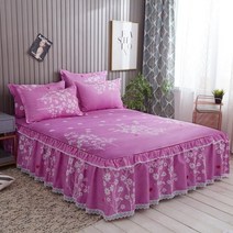 침대 스커트 매트리스 커버 nordic flamingo print bed skirt 배드 스커트