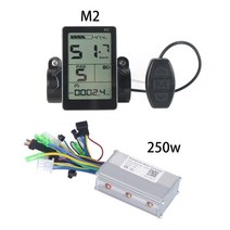 전기자전거 컨드롤러전기 자전거 컨트롤러 24V/36V/48V 250W/350W LCD 디스플레이 패널이 있는 브러시리, M2-500W