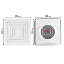 알루미늄 합금 덕트 그릴 벽 천장 통풍구 100mm 150mm 사각 공기 디퓨저 외부 추출기 배출구 커버 가정용, 02 150MM