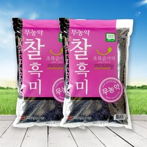 [초록숟가락]무농약 검정찰현미(찰흑미) 3kg*2EA 6kg 국내산 2022년산, 2포, 무농약 찰흑미 3kg