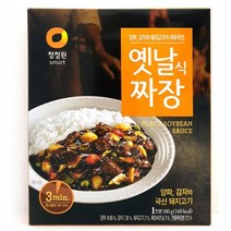 청정원 즉석짜장 옛날식 짜장 180g 간편요리 즉석식품 간편식품/짜장소스/즉석짜장/즉석/간편조리/짜장밥/즉석식품/자취요리/간단한요리/즉석요리, 단일 수량