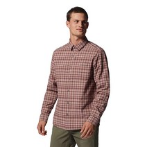 마운틴 Hardwear 남성 스탠다드 빅 코튼 우드 긴소매 셔츠 릿지라인 문 루프 체크모양 L