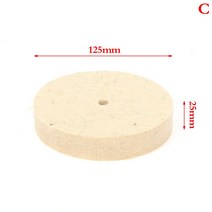 75-200mm 양모 연마 휠 버핑 패드 앵글 그라인더 휠 펠트 금속 대리석 유리 도자기 용 연마 디스크, c