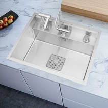 캠핑카 싱크대 카라반 스텐 히든싱크 사각 개수대, 30x45 패키지 B