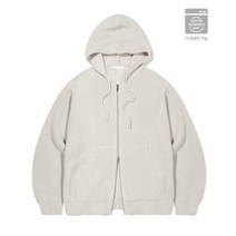 KIIMUIR 키뮤어 키뮤어 코튼 워셔블 하찌 2-WAY 후드집업 니트_오트밀 Cotton Washable Hachi 2-WAY Hood Zip-Up Knit_Oatmeal
