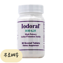 아이오딘 요오드화칼륨 Iodine 아이오도랄 IOD 6.25 90개입 [미국 직배송], 1개