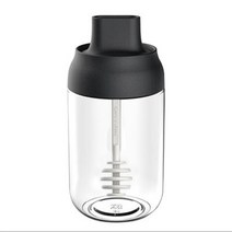 250ml 유리 양념 용기 조미료 항아리 방습 스푼 뚜껑 오일 꿀 소금 후추 디스펜서 병 주방 액세서리, Honey Bottle, 하나