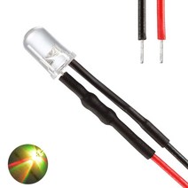 발광다이오드 LED 라운드 와이어 12v 5파이 10개, (12V_5파이_와이어_라운드)느린변환