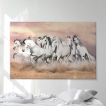 말 그림 팔마도 칠마도 그림 행운 캔버스 액자 사무실 활력 기운 행마도, 15.승진 백마도