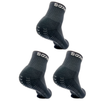 논슬립양말 스포츠 단목 3켤레 5컬러, 블랙