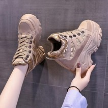 치어리딩화 스탠딩화 굽높은 8cm 운동화 여성 키높이 어글리 슈즈