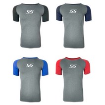 스포스피릿 언더티셔츠 남자반팔티 투톤 코어 컴프레션 스판 라운드 언더티 4색상