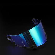 SHOEI 글램스터용 헬멧 바이저 풀페이스 오토바이 렌즈 UV 보호 방수 실드 쇼에이헬멧, Revo Blue