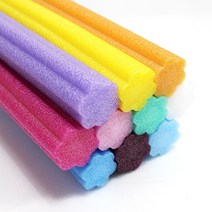 자체브랜드 꽃백업 4cm 2M 빽업 스티로폼막대, 1개, 파랑