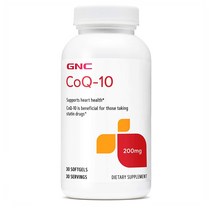 GNC 지엔씨 코엔자임 Q10 코큐텐 200mg 30캡슐 1개