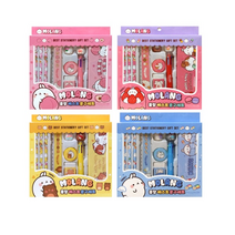 몰랑이 몰랑 베스트문구세트v2, 여아용(핑크 옐로우 진핑크)중 랜덤발송