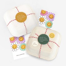 [핸즈픽] 펄프 도시락 박스 5매 햄버거 쿠키 케이크 디저트 배달 일회용 종이 포장용기, 화이트