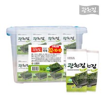 광천김 파래 도시락김 5g 32봉 + 리빙박스 증정, 기타, 05.백제광천김 파래전장김 10봉