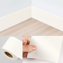 페인트느낌 문틀 몰딩시트지 2.5m 필름지 보수용 걸레받이 벽지띠 문지방, 10cmX2.5m 유백색
