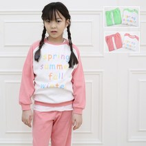 아이크레용 아동 주니어 포시즌 나염 맨투맨 트레이닝 상하세트