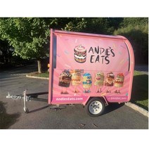 즉석음식 트레일러 굽는 장비 패스트 푸드 트럭 이동할 수 있는 스크림, 없음